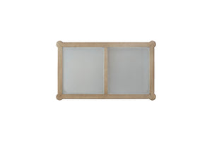 Frosted Glass Top Cocktail Table With Casters - Sand by Couch.com