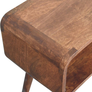 Minimalist Open Curved Nightstand by Couch.com