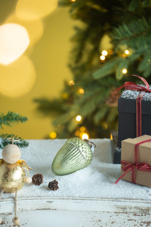 Tear Drop Ornament, Decorative Hanging Christmas Tree Ornaments For Holiday Party Decorations (Set of 12) by Couch.com