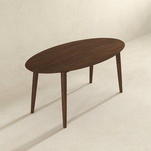Ada - Mid-Century Modern Style Oval Dining Table by Couch.com