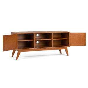 Draper - Handcrafted Mid Century Low TV Media Stand by Couch.com