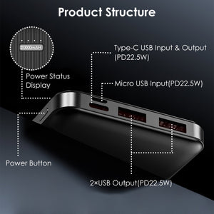 20000mAh PD22.5W Portable Power Bank by DirectDeals