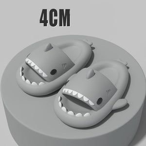 New Men and Women Summer Slippers Lovely Shark Shape Slides Outdoor Women Shoes Flip Flops Lightweight Open Toe Beach Pool Slides Sandals Shark Shower Slipper