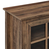 Modern Farmhouse 2 Door Glass Windowpane 70" TV Stand For 80" TVs by Couch.com