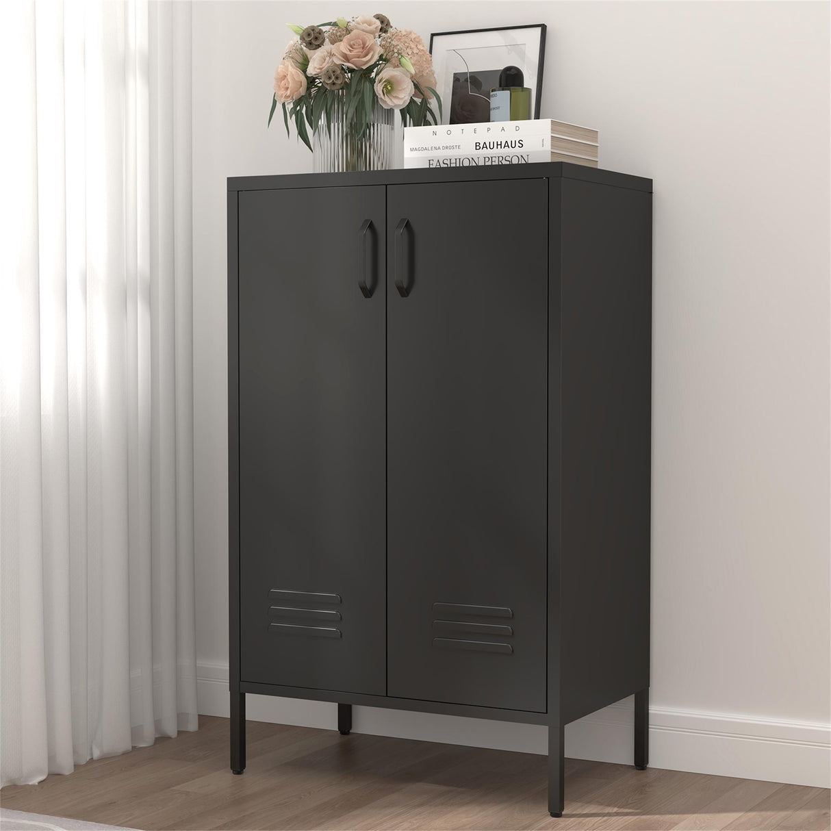 Suitable For Steel Storage Cabinets In Living Rooms, Kitchens, And Bedrooms, 2 Door Miscellaneous Storage Cabinet, Garage Tool Storage Cabinet, And Office File Cabinet 2 Movable Partitions by Couch.com