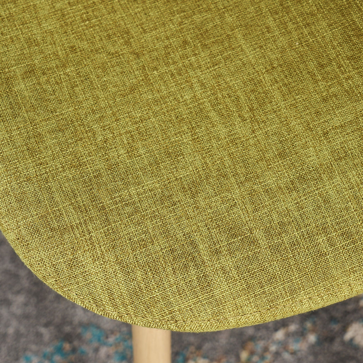 Modern Minimalist Fabric Dining Chair With Iron Legs