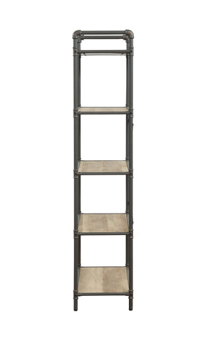Itzel Bookshelf - Antique Oak / Sandy Gray
