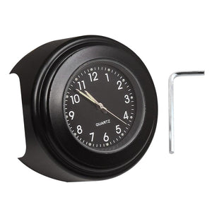 22-25mm Multi-functional Motorcycle Handlebar Mount Clock Universal Waterproof Motorcycle Handlebar Watch  Durable Practical Classic Waterproof Luminous Quartz Watch