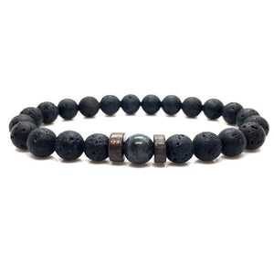 Epic Legendary Volcanic Stone Bracelet For Men And Women Lava Stone Stretch Yoga Bead Bracelet