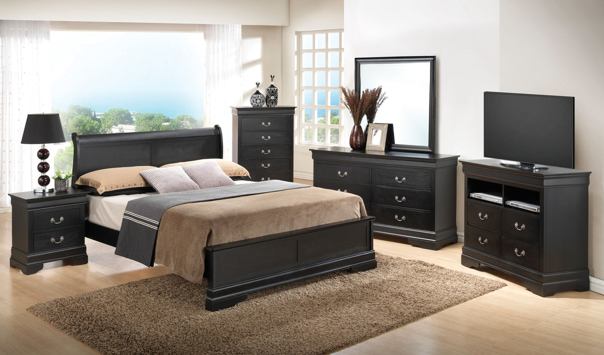 Sleigh Bed With Low Footboard by Couch.com