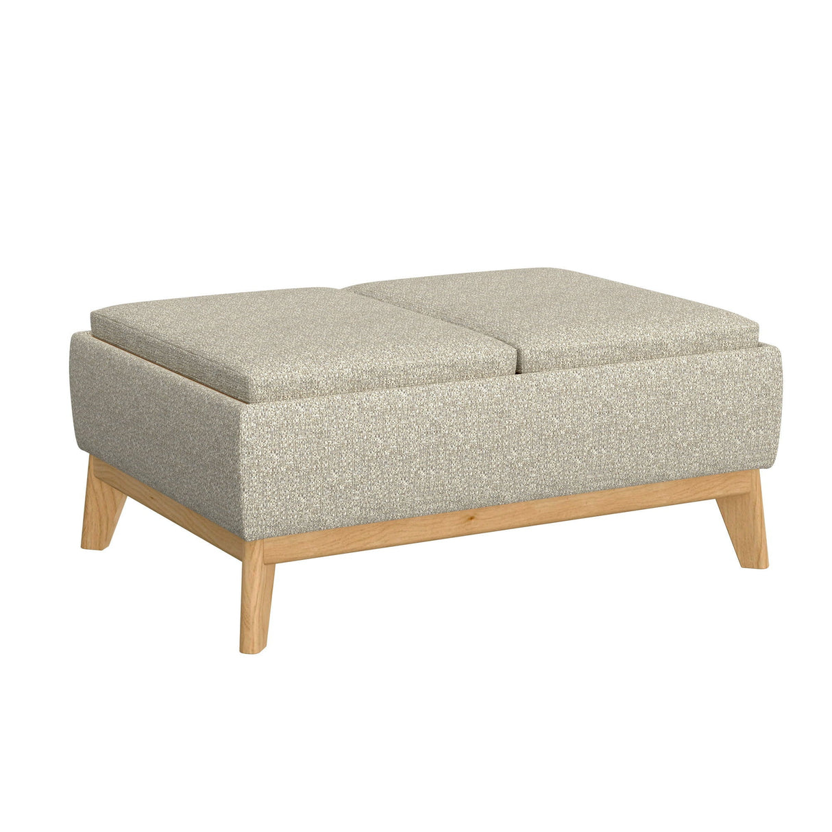 Revel - Reversible Tray Ottoman - Tan by Couch.com