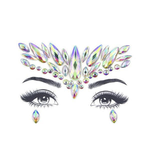23 Sets Glitter Face Jewels Sticker Temporary Party Face Makeup Tattoo Face Gems Glitter Face Jewels Crystal Stickers For Womens