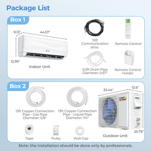 Blast Series 23000 BTU 19 SEER2 208-230V Mini Split Air Conditioner with Heat Pump
