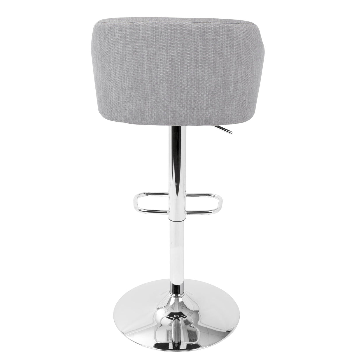 Daniella - Contemporary Adjustable Barstool With Swivel - Light Gray by Couch.com