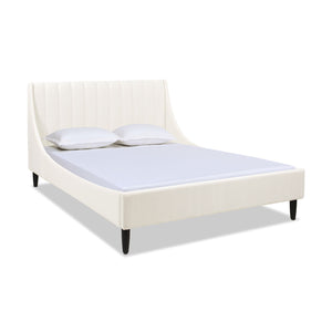 Aspen - Vertical Tufted Modern Headboard Platform Bed Set by Couch.com