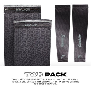 Franklin Premium Compression Arm Sleeves (2-Pack) – Performance Boost Sun Protection for Baseball Softball