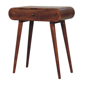 Mini Dressing Table With Foldable Mirror - Caramel by Couch.com