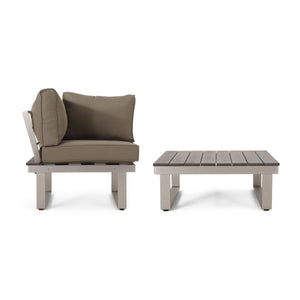 Sterling - Outdoor V Shaped 5 Seater Sofa Set With Cushions by Couch.com