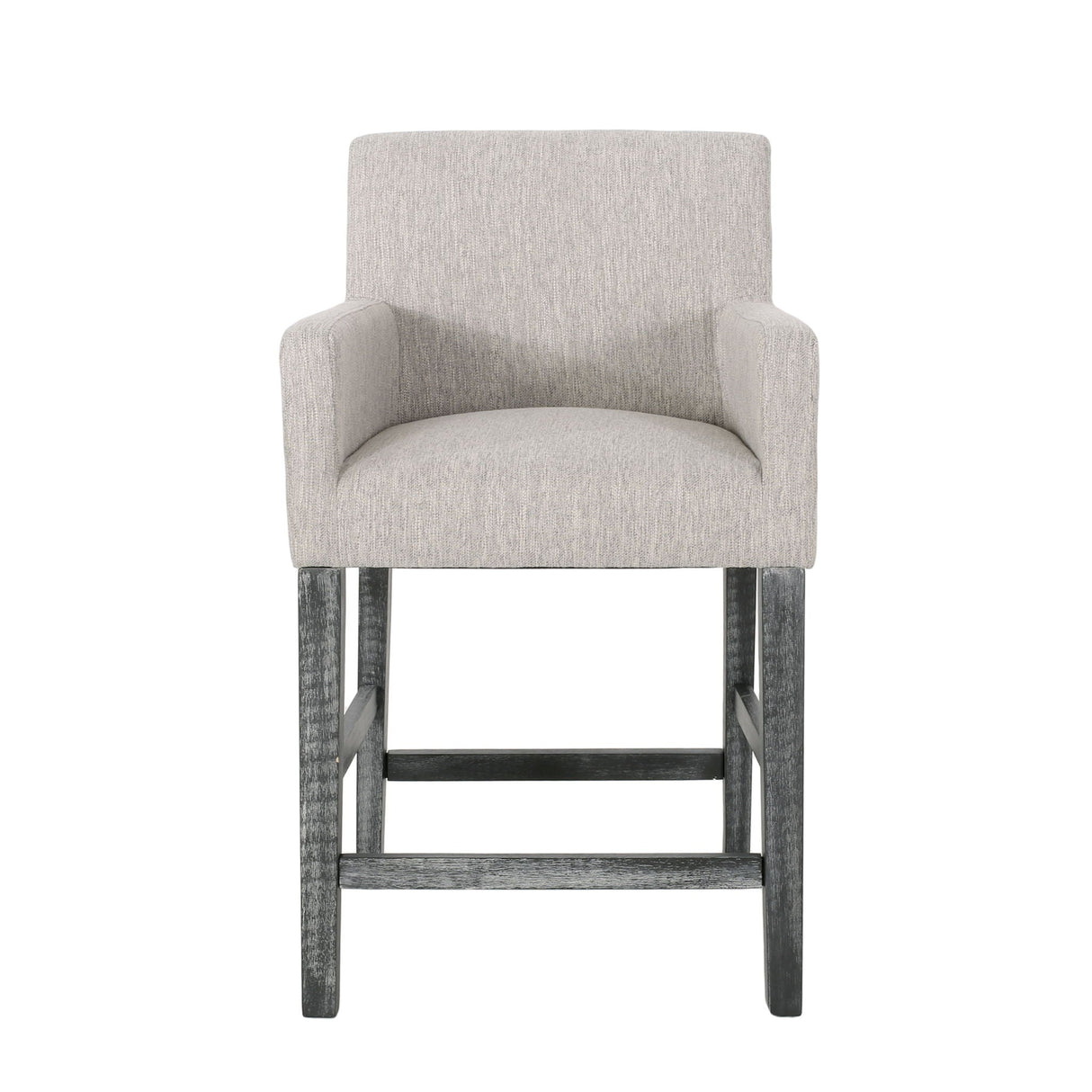 Charmed Upholstered Counter Stool With H Frame Base And Round Arms by Couch.com