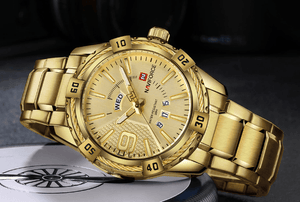 Men's  Luxury Stainless steal Waterproof Watch With Day And Date Display Unique Design Perfect Gift In Modern Metal Men  Wrist Watch Design