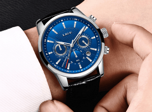Men's  Waterproof Watch With Chronometers Day View Sport Analog Watches Excellent Look Perfect Gift For Him