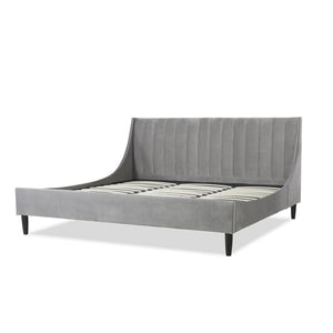 Aspen - Vertical Tufted Modern Headboard Platform Bed Set by Couch.com