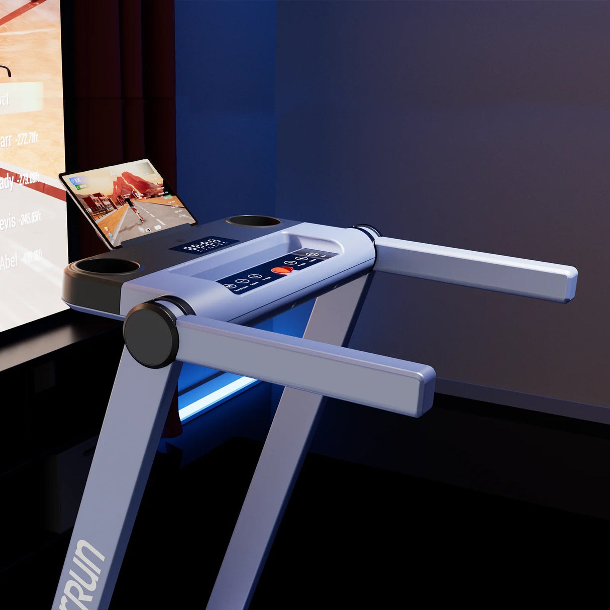 DeerRun A1 Pro Move+  6% Incline Foldable Treadmill——2025 Upgraded Chip & NFC Support | 350Lbs, 10mph Silver