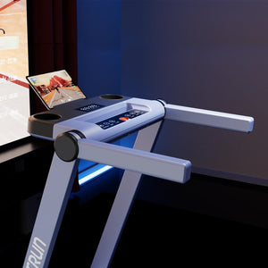 DeerRun A1 Pro Move+  6% Incline Foldable Treadmill——2025 Upgraded Chip & NFC Support | 350Lbs, 10mph Silver