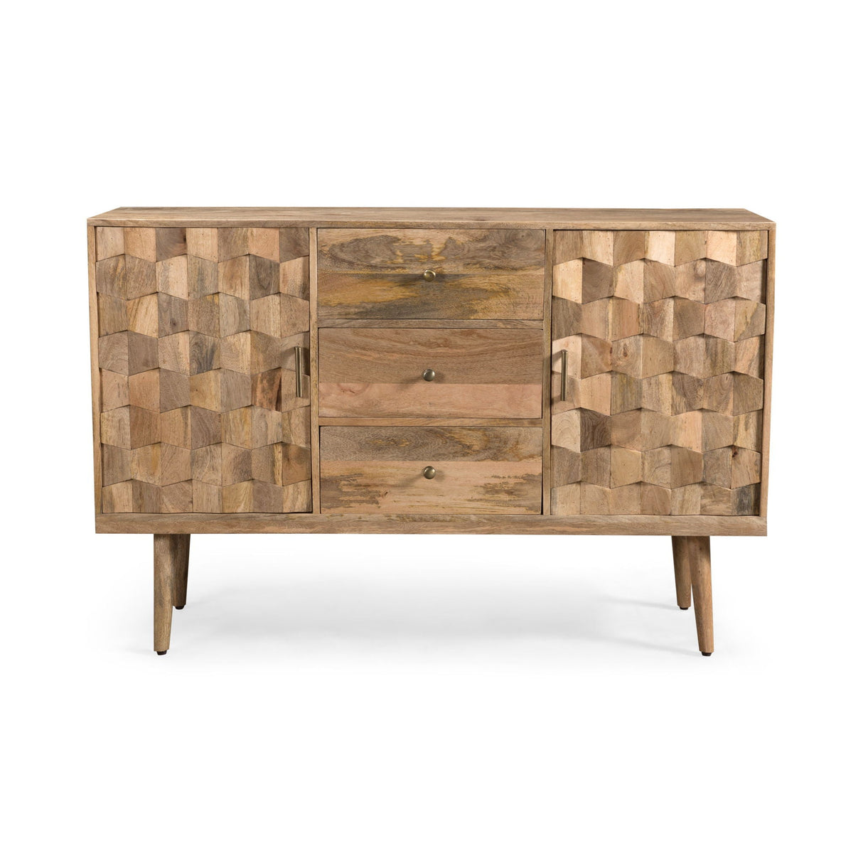 3 Drawer Sideboard With 2 Doors (KD Legs) - Natural by Couch.com