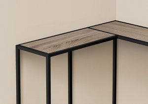 Corner Accent Console Table For Entryway, Unique L-Shaped Design by Couch.com
