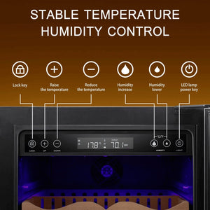 24 Inch Cigar Humidor Electric Humidor Black X51256H
