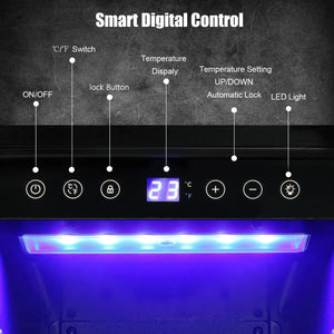 24 Inch Dual Zone Wine Fridges Cooler Beverage Refrigerator W51115
