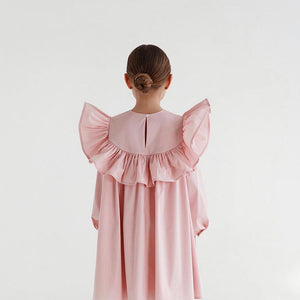 Big Lotus Edge Girl Baby Doll Dress Princess