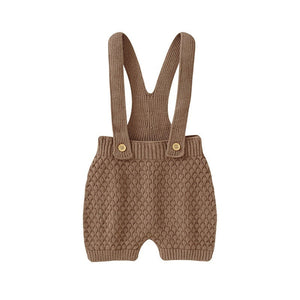 New Integrated Infant Solid Color Suspenders