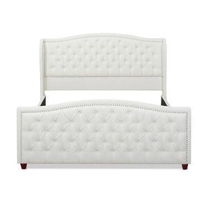 Marcella - Upholstered Shelter Headboard Bed Set by Couch.com