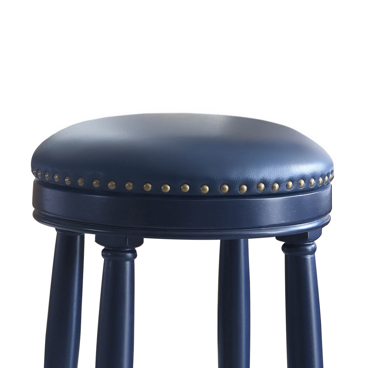 360° Swivel Wooden Barstools With Upholstered Seat, Counter Height (Set of 2) by Couch.com