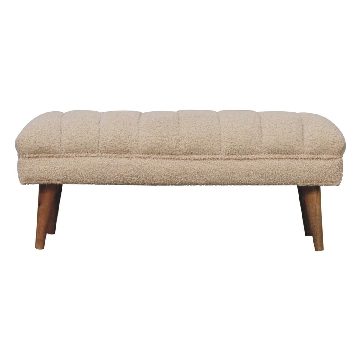 Boucle Puffer Bench - Beige by Couch.com