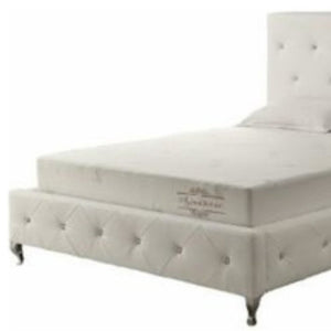 6" White Full Aloe Vera Infused Memory Foam Mattress