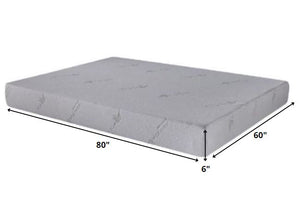 6" White Twin Aloe Vera Infused Memory Foam Mattress