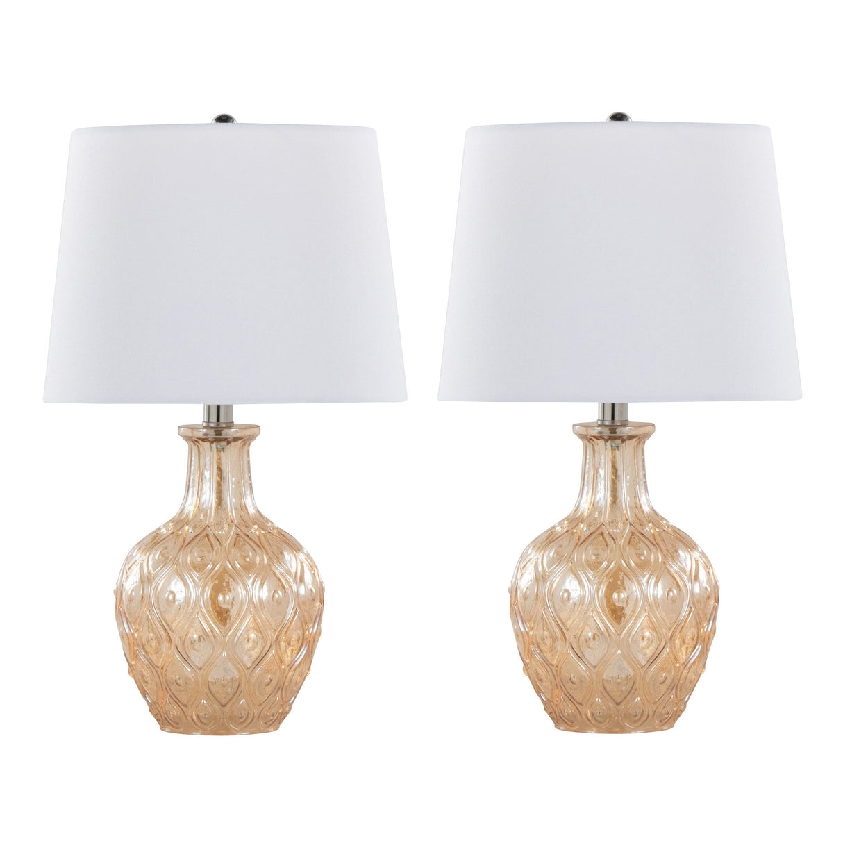 Gloria - Round Contemporary Lamp (Set of 2) by Couch.com