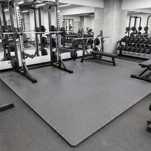 24Tiles 1/2" Puzzle Exercise Floor Mats-Gray