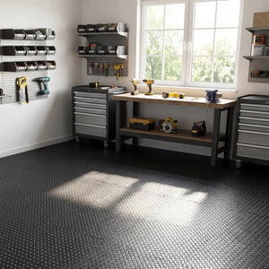 24Tiles 1/2" Puzzle Exercise Floor Mats-Black