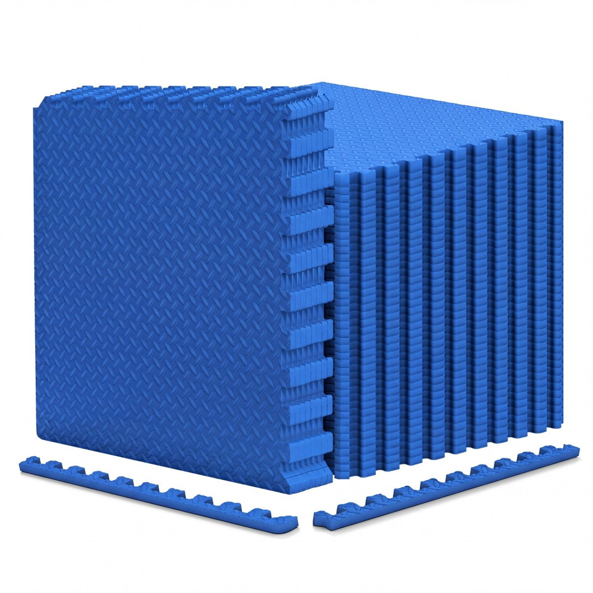 24Tiles 1/2" Puzzle Exercise Floor Mats-Blue