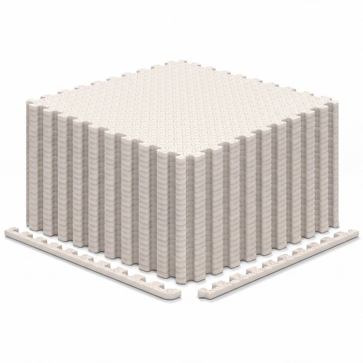 24Tiles 1/2" Puzzle Exercise Floor Mats-Beige