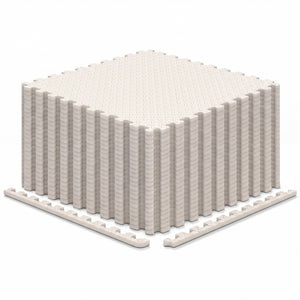 24Tiles 1/2" Puzzle Exercise Floor Mats-Beige