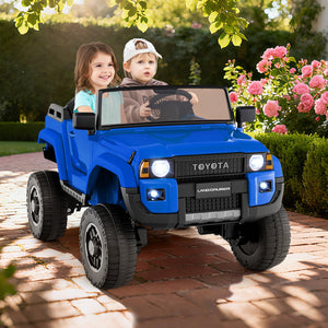 24V 2 Seater Ride on Car 4WD/2WD Switchable for Kids with Remote for Ages 3+-Navy