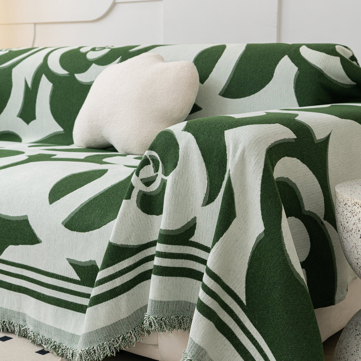 Chenille Sofa Cover Blanket, Couch Cover Blanket Throws for Couches Living Room Furniture Throw Covers