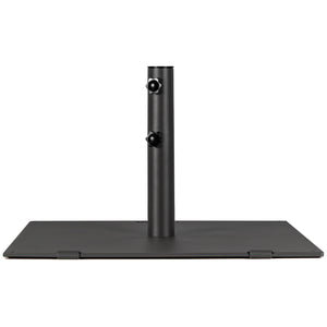 24 Inch Square Patio Umbrella Base 50 LBS Weighted-Black