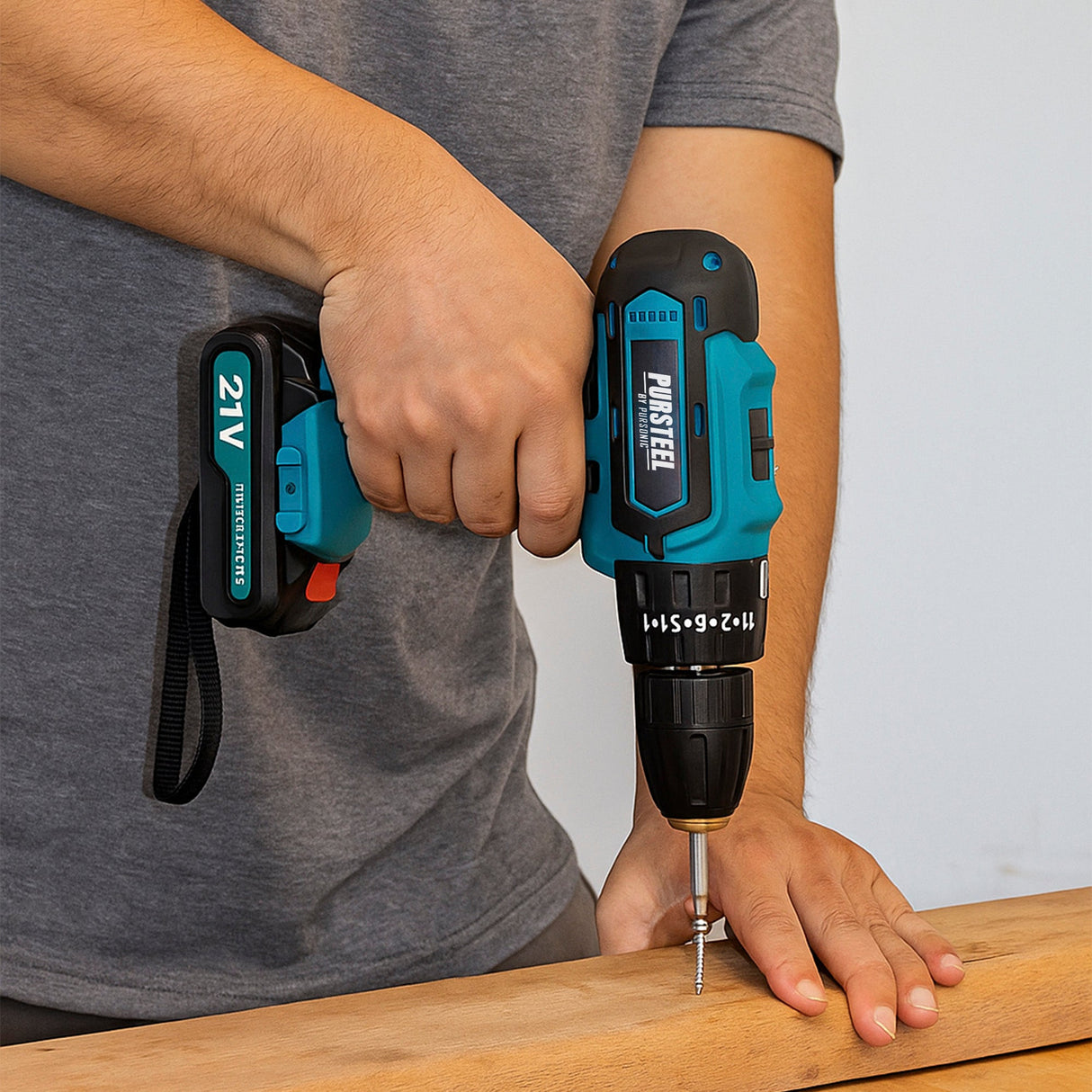 Power Tool Bundle: 21V Cordless Drill & Rechargeable Electric Screwdriver (47-Piece Set)
