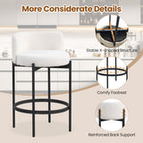 3-Tier Geometric Bookshelf Set of 2 with Open Storage Shelves